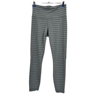 Athleta Leggings Gray White‎ Striped Size XS